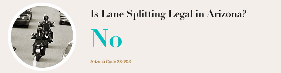 Is lane splitting legal in Arizona
